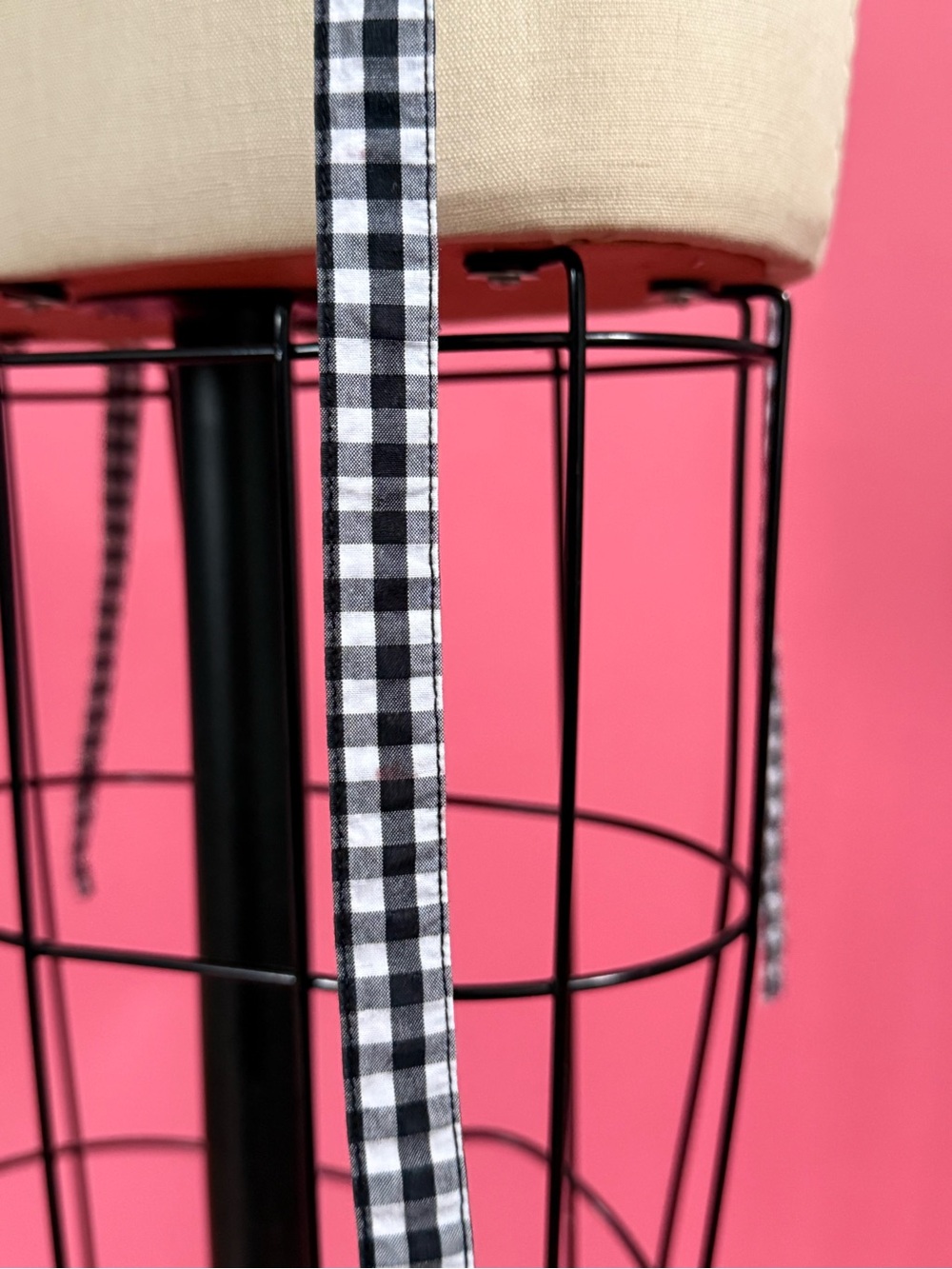 Sandy Liang Seal Top Gingham Garter Ruched Tie Tank Coquette Cottagecore Size 6 - Picture 12 of 15